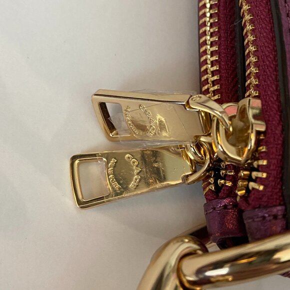COACH MIA METALLIC BERRY CROSSBODY BAG !NWT! - Picture 8 of 11